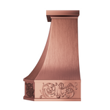 handmade copper range hood