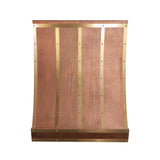 ELITE Retro Weathered Copper Kitchen Exhaust Hood
