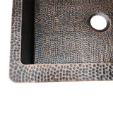 ELITE Thick Hammered Copper Kitchen Farmhouse Sinks EL-CS07