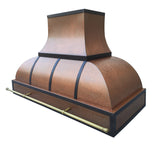 Elite California Custom Weathered Copper Kitchen Hood EL2-C03