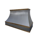 Elite California Minimalist Custom Zinc Vent Hoods for Kitchens EL7-Z01