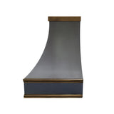 Elite California Minimalist Custom Zinc Vent Hoods for Kitchens EL7-Z01