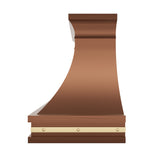 Elite San Francisco Sleek Custom Kitchen Copper Vent Hood EL7-C13