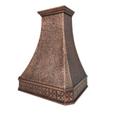 Elite Texas Custom Vintage Hammered Copper Stove Hood EL3-C05