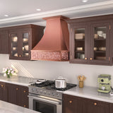 handmade copper range hood