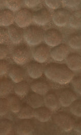 Copper Sample Weathered Finish Thick Hammered Texture