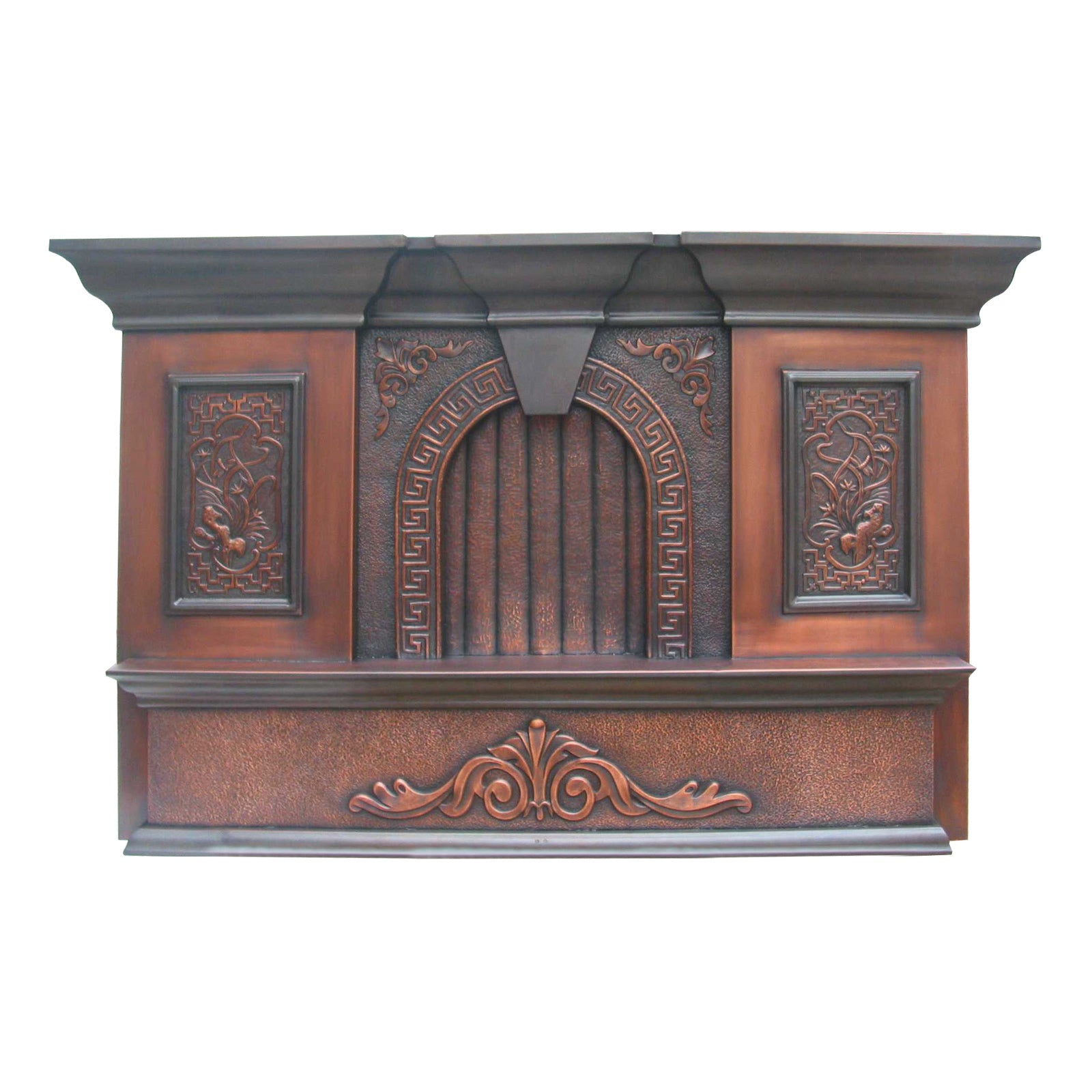 Eliterangehood box shape custom kitchen range hood with hammered texture