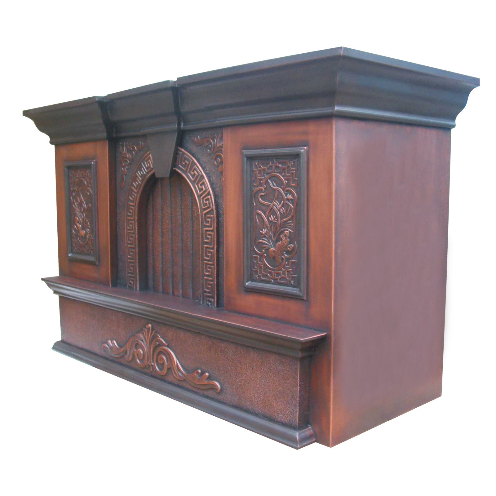 Eliterangehood box shape custom kitchen range hood with hammered texture