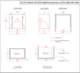 ELITE Retro Non-direction Antique Brass Kitchen Exhaust Hood for Chaya