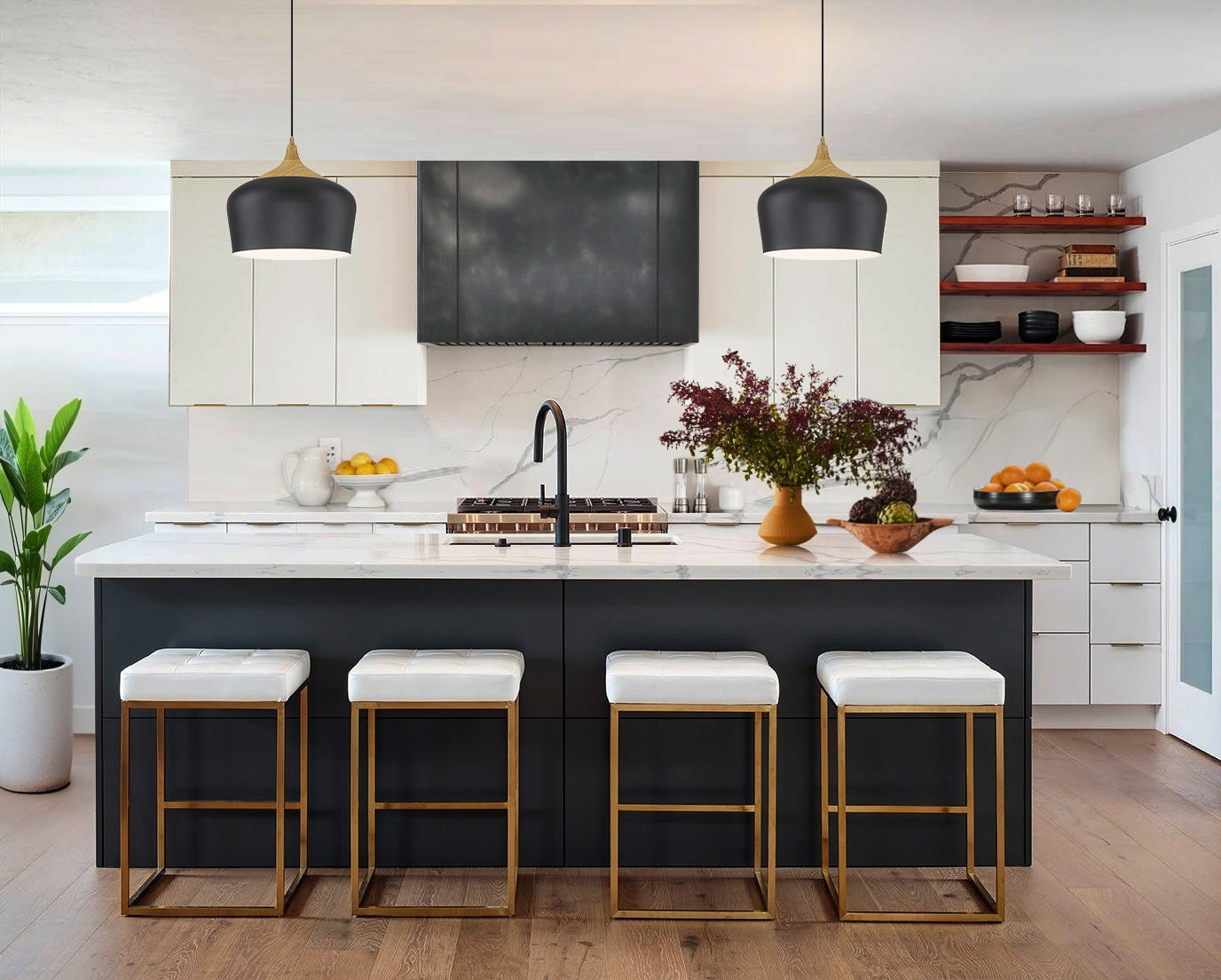 ELITE California Minimalist Custom Zinc Kitchen Stove Hood EL5-Z01