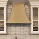 ELITE Chicago Custom Modern Brass Kitchen Stove Hood EL32-B01