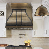 ELITE Chicago Luxury Vintage Brass Kitchen Range Hoods EL1-B02