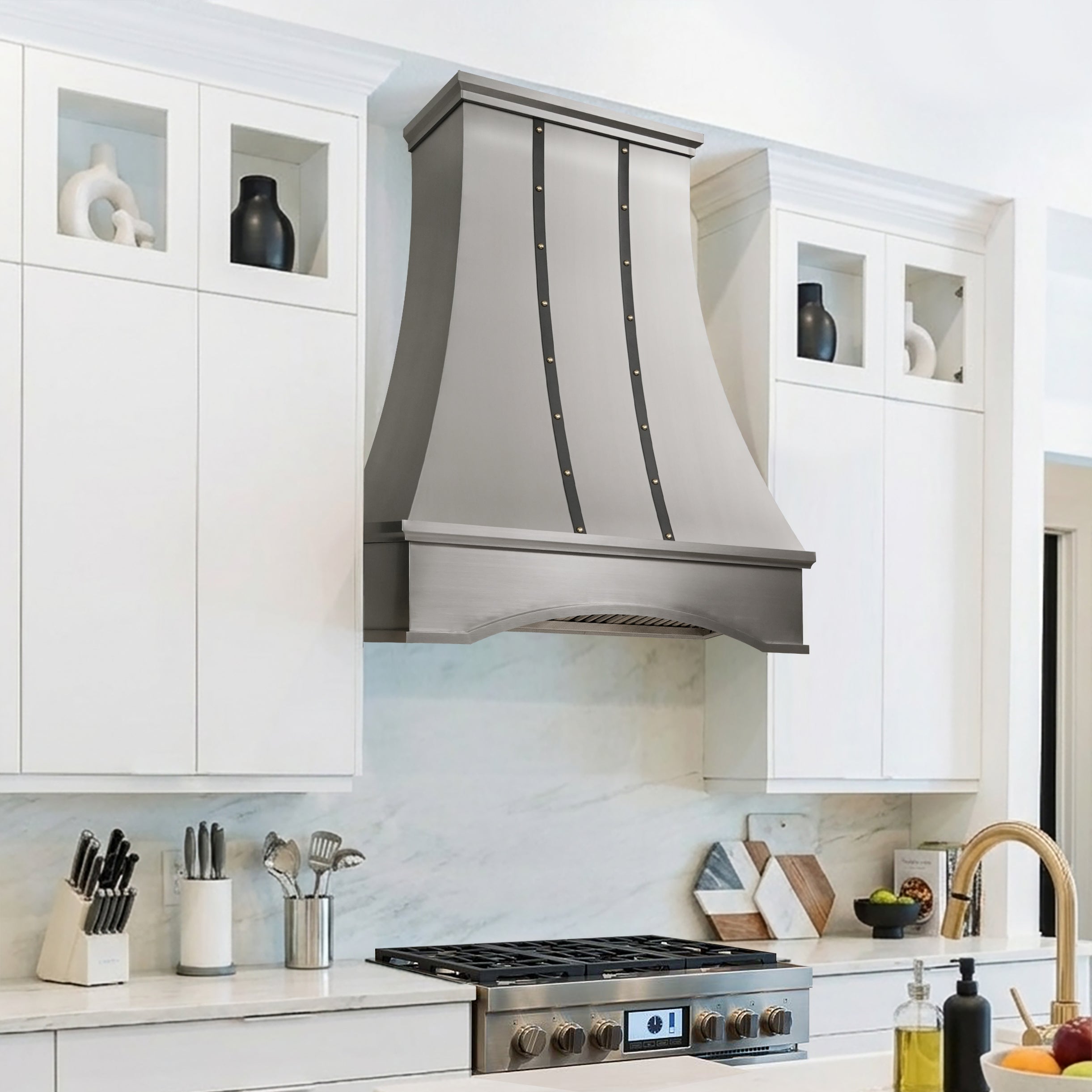 ELITE Florida Classic Custom Stainless Steel Range Hood with Arch EL7-S12
