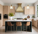 ELITE Florida Custom Sleek Brass Vent Hoods for Kitchens EL3-B04