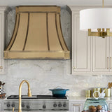 ELITE Florida Vintage Custom Brass Vent Hoods for Kitchens EL33-B03