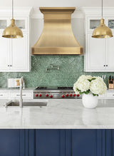ELITE Houston Luxury Curved Brass Kitchen Range Hoods EL7-B02