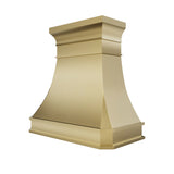 Houston Luxury Curved Brass Kitchen Range Hoods