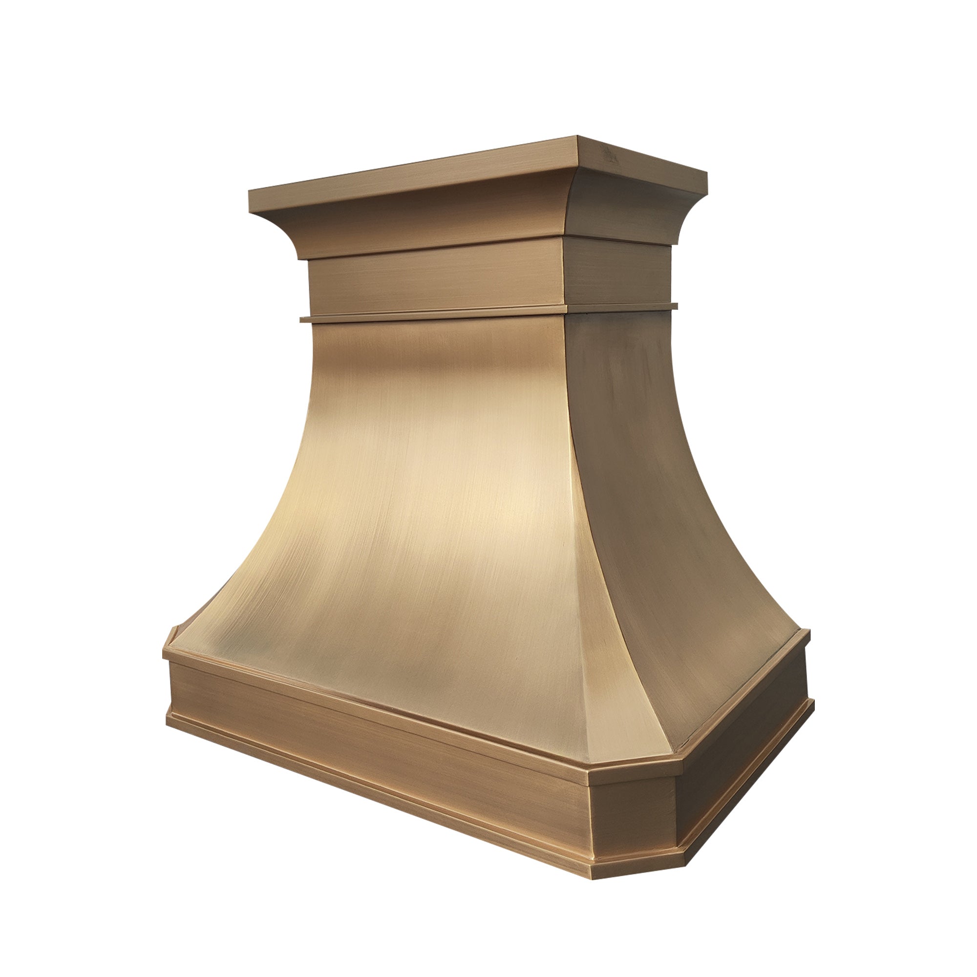 ELITE Houston Luxury Curved Brass Kitchen Range Hoods EL7-B02