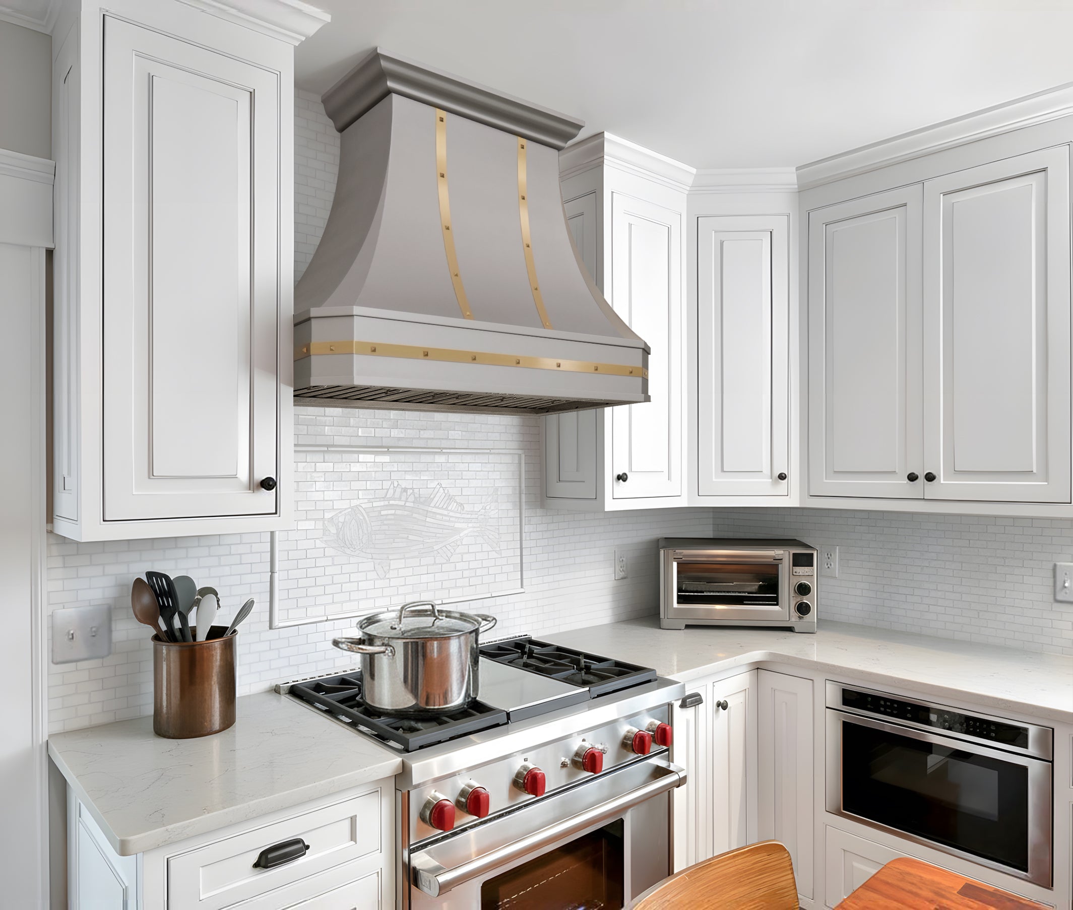 ELITE Los Angeles Artisan Curved Stainless Steel Stove Hood EL3-S09