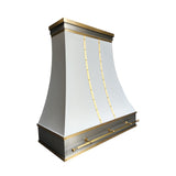 ELITE Modern Kitchen Hoods Stainless Steel with Pot Rail EL7-S08