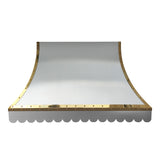 ELITE Curved Custom Stainless Steel Hood Vents for Stoves