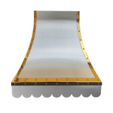ELITE Curved Custom Stainless Steel Hood Vents for Stoves