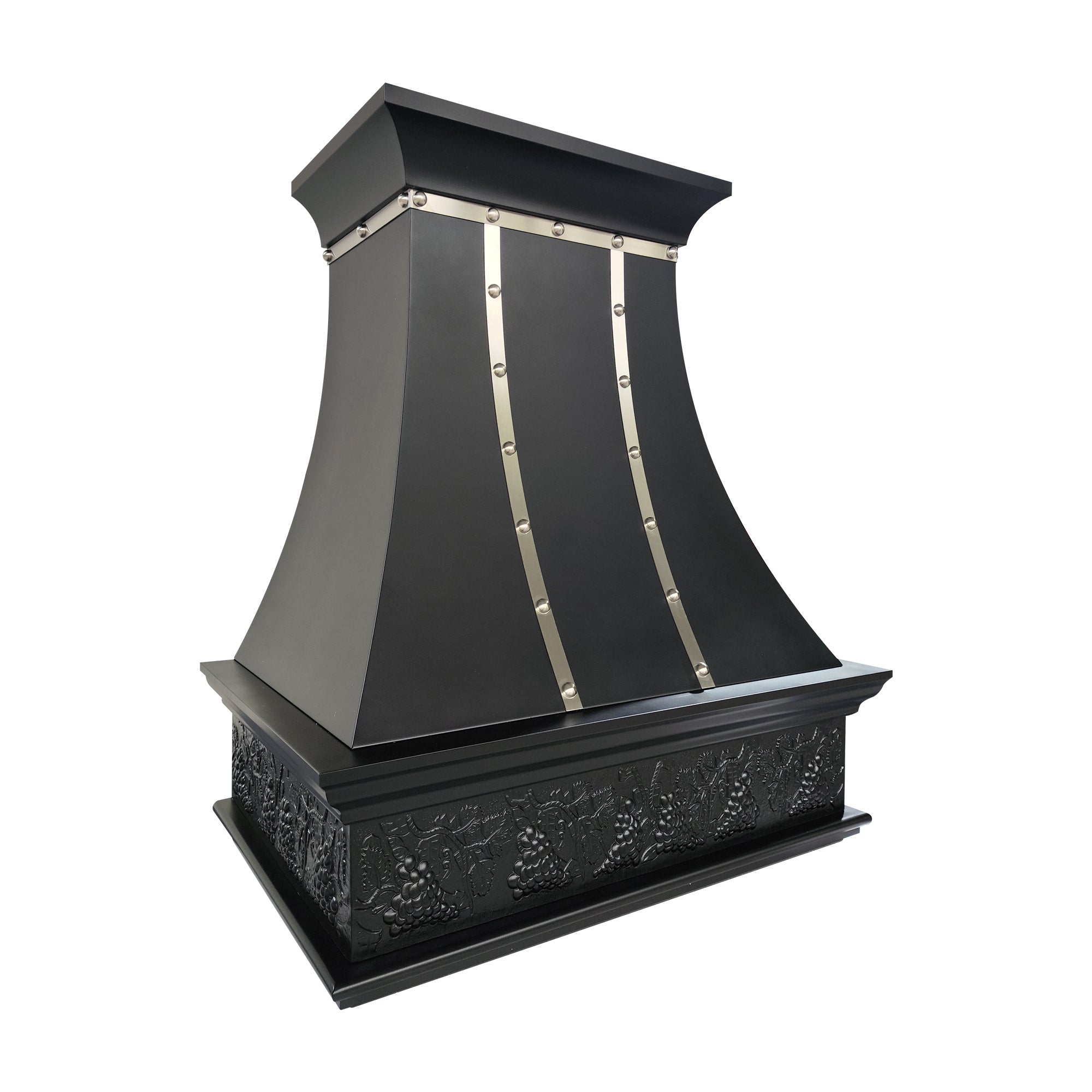 ELITE Texas Custom Black Stainless Steel Range Hood with Patten EL7-S13