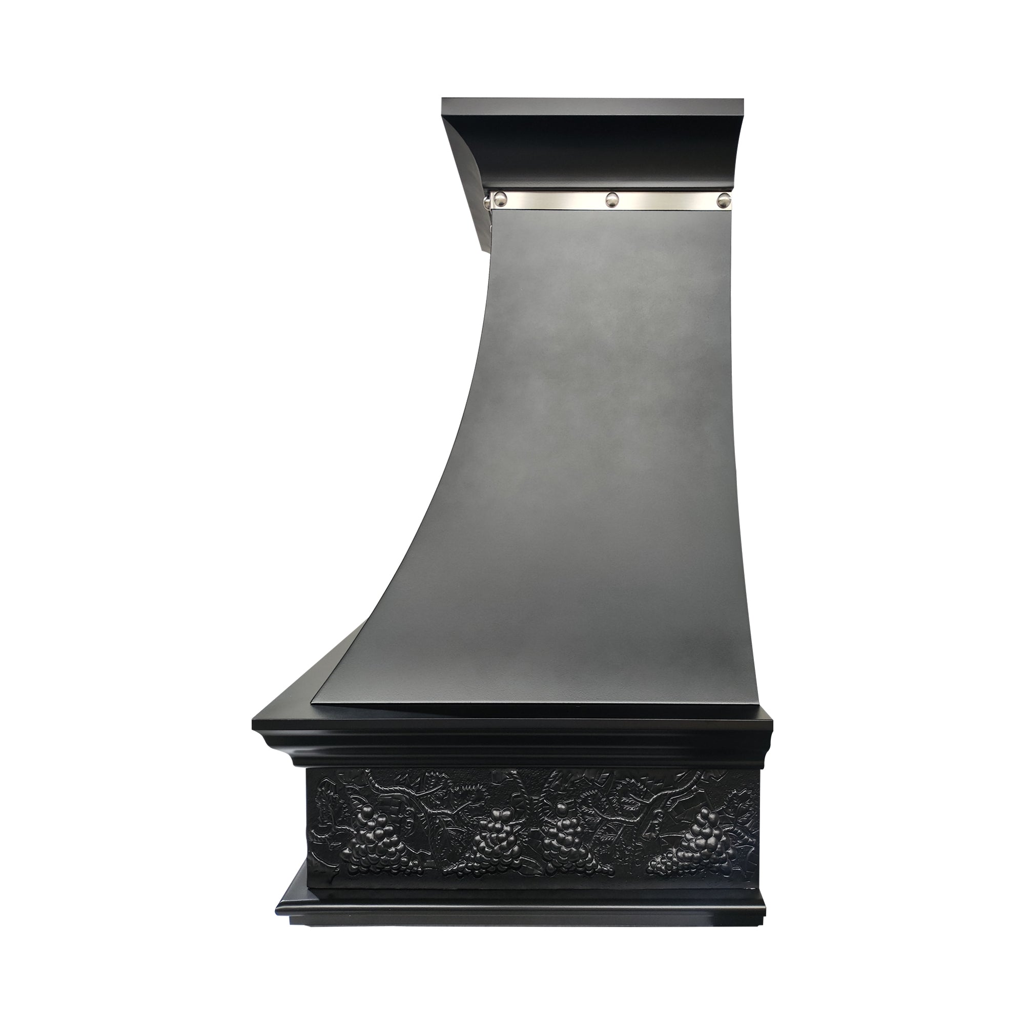 ELITE Texas Custom Black Stainless Steel Range Hood with Patten EL7-S13