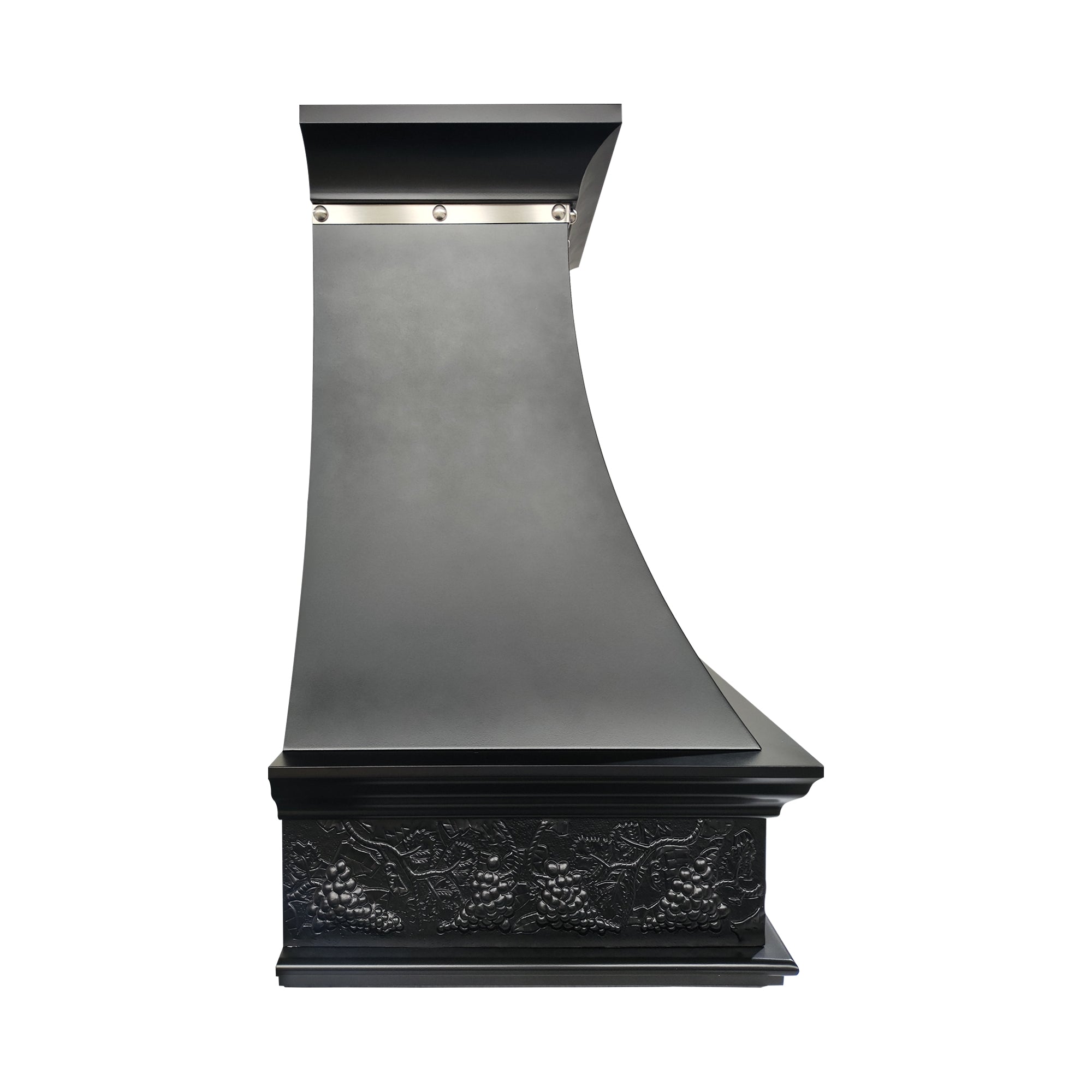 ELITE Texas Custom Black Stainless Steel Range Hood with Patten EL7-S13