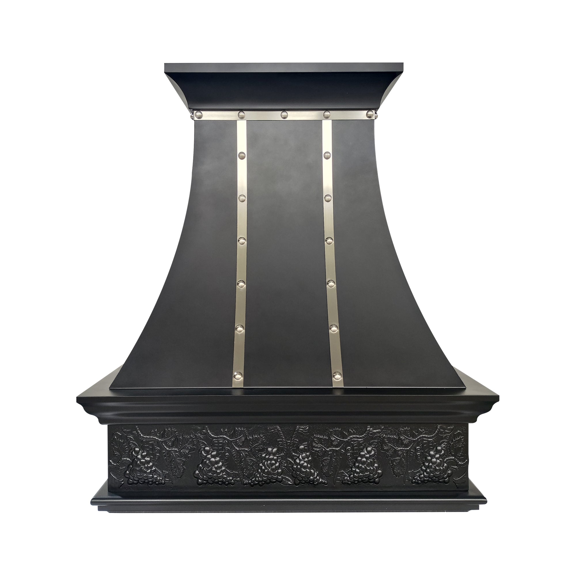 ELITE Texas Custom Black Stainless Steel Range Hood with Patten EL7-S13