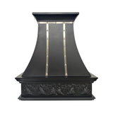 ELITE Texas Custom Black Stainless Steel Range Hood with Patten EL7-S13