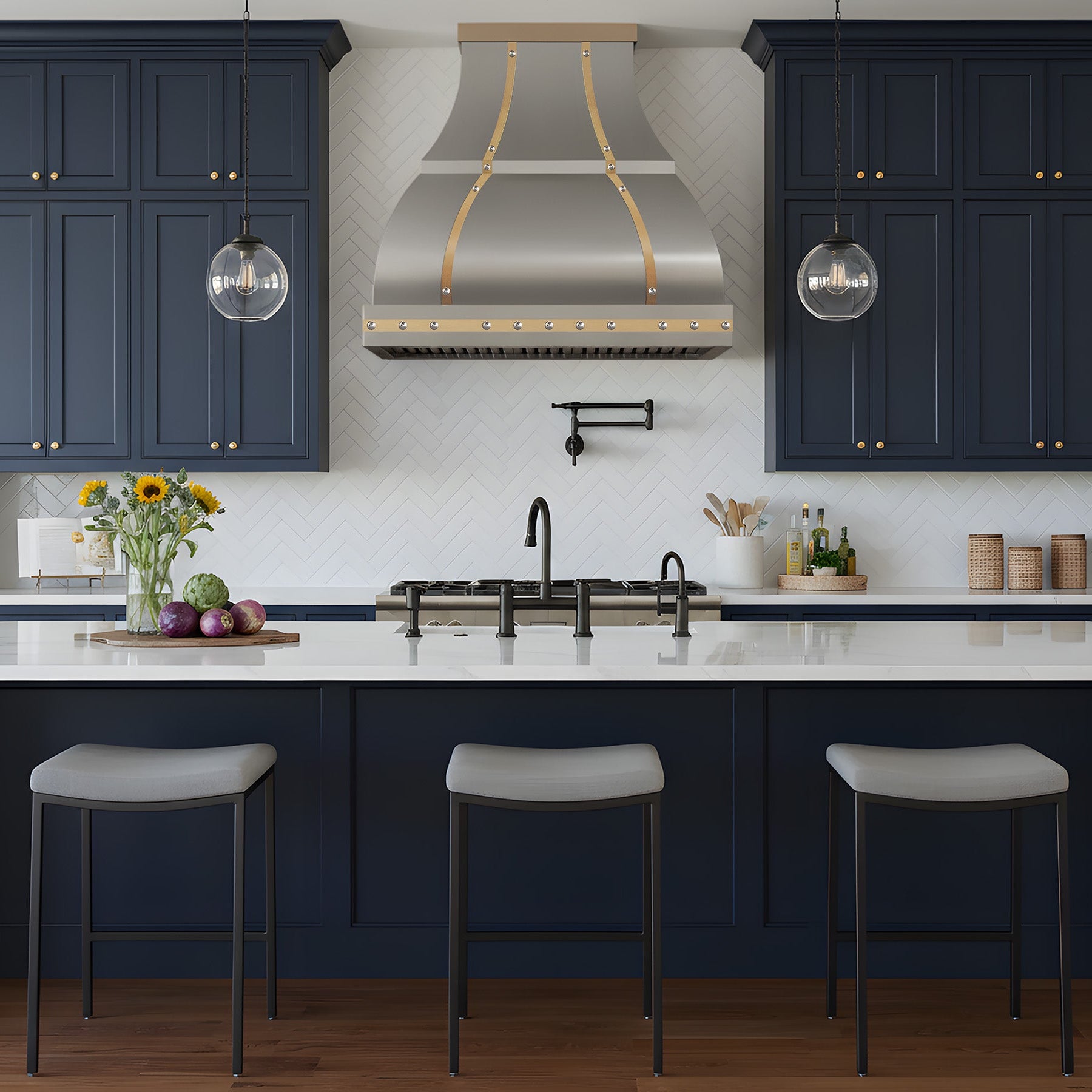 ELITE Texas Industrial Custom Stainless Steel Range Hood for Curtis