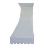ELITE Ultimate Custom Stainless Kitchen Hood with Scalloped Edge EL32-S01