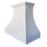 ELITE Ultimate Custom Stainless Kitchen Hood with Scalloped Edge EL32-S01