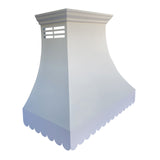 ELITE Ultimate Custom Stainless Kitchen Hood with Scalloped Edge EL32-S01