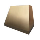 California Minimalist Natural Brass Kitchen Stove Hood