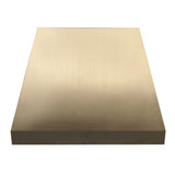 California Minimalist Natural Brass Kitchen Stove Hood