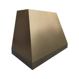 California Minimalist Natural Brass Kitchen Stove Hood