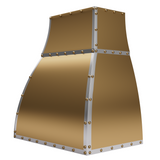 ELITE California Premier Industrial Kitchen Brass Range Hoods