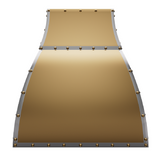 ELITE California Premier Industrial Kitchen Brass Range Hoods