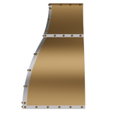 ELITE California Premier Industrial Kitchen Brass Range Hoods