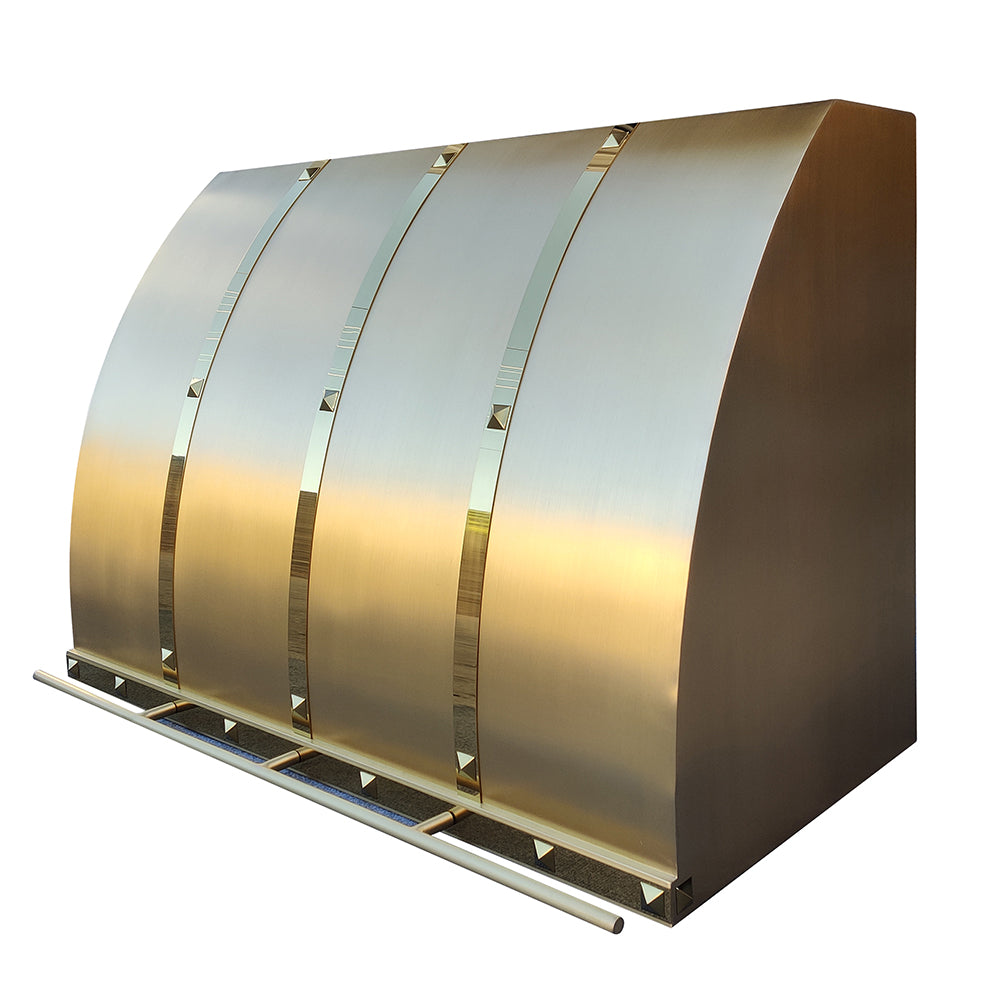 ELITE Chicago Industrial Kitchen Brass Oven Vent Hood