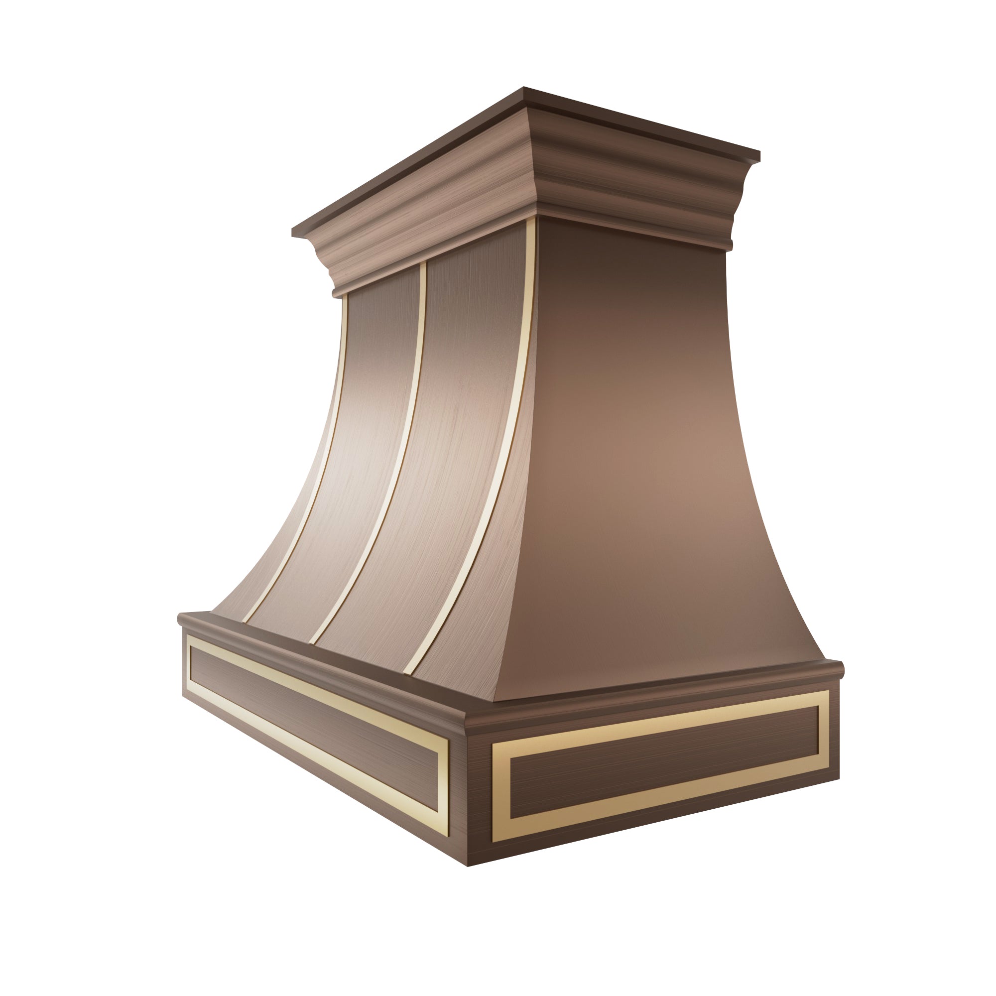Custom Minimalist Copper Kitchen Exhaust Hood