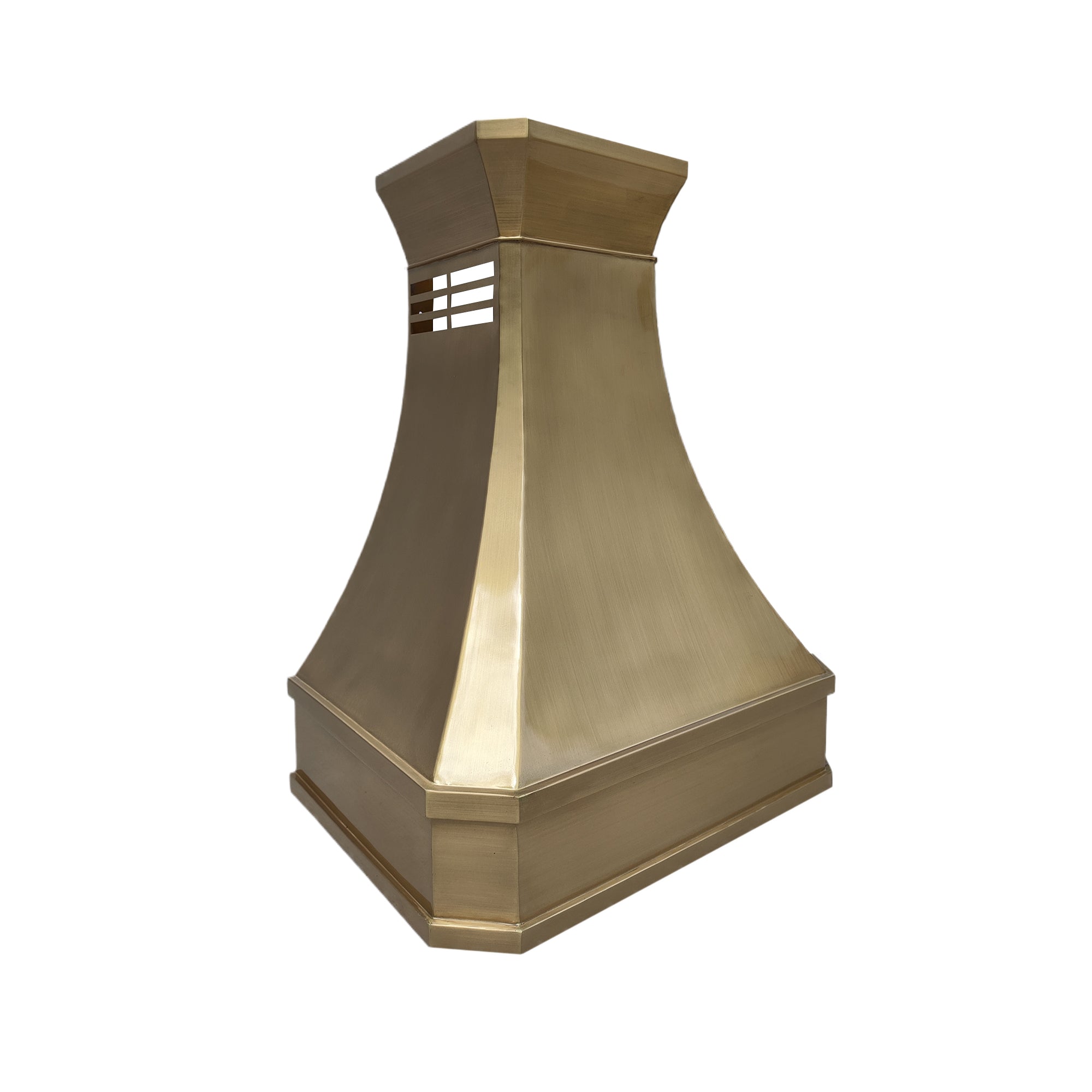 ELITE Florida Custom Sleek Brass Vent Hoods for Kitchens