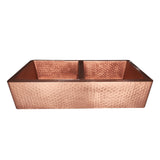 ELITE Hammered Double Bowl Bright Copper Kitchen Sinks EL-CS03