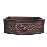 ELITE Hand Hammered Antique Copper Arched Sinks EL-CS04