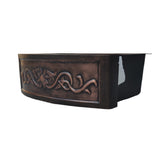 ELITE Hand Hammered Antique Copper Arched Sinks EL-CS04