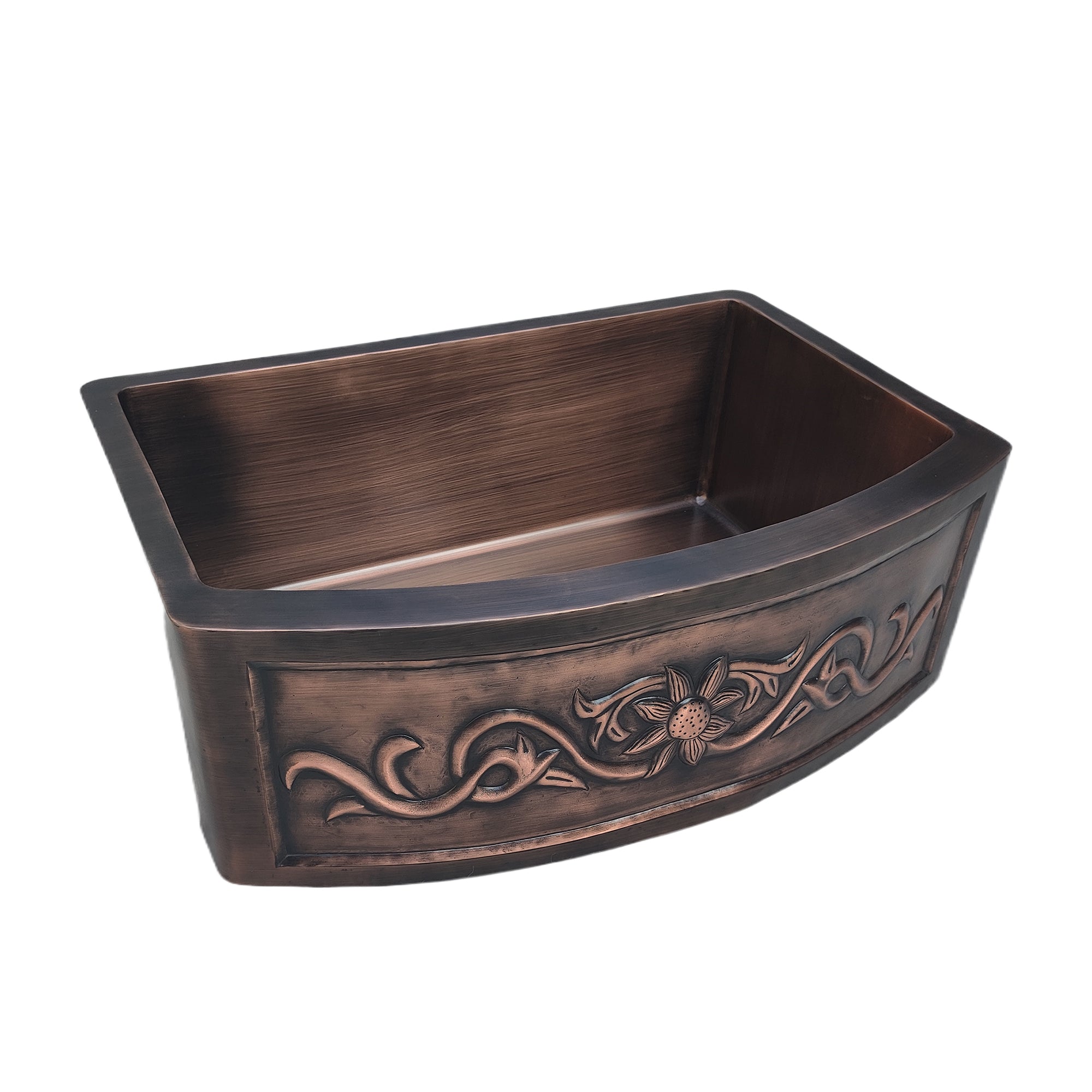 ELITE Hand Hammered Antique Copper Arched Sinks EL-CS04