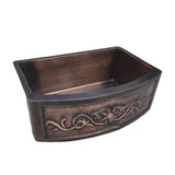 ELITE Hand Hammered Antique Copper Arched Sinks EL-CS04