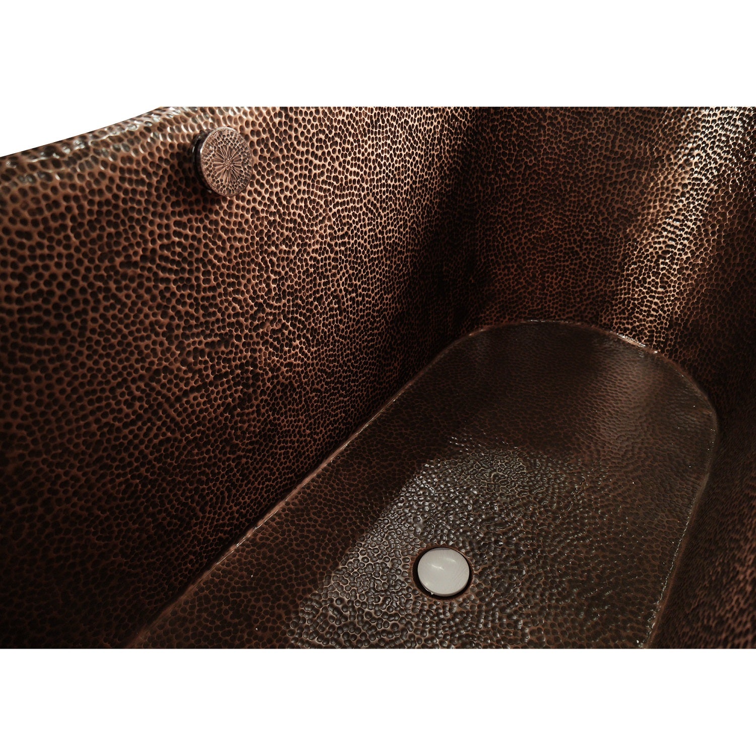 ELITE Handmade Hammered Copper Freestanding Bathtub EL-BT02